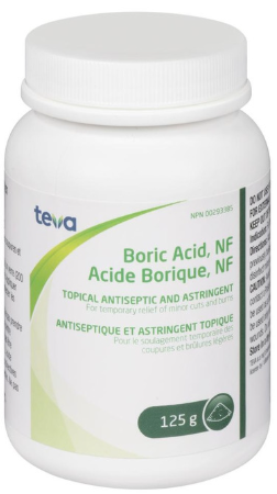 TEVA BORIC ACID PD 125G