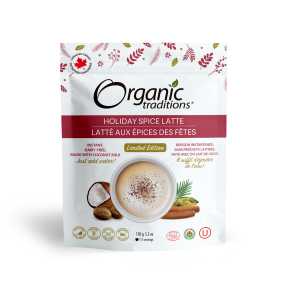 Organic Traditions   Latte, Holiday Spice 150g