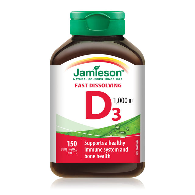 Jamieson JMS Vitamin D 1000IU Sublingual 150's 150Sublingual Tablets
