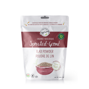Second Spring Sprouted Foods   Organic Sprouted Brown Flax Powder 6 x 400g