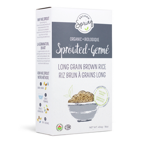Second Spring Sprouted Foods   Sprouted Long Grain Brown Rice 6 x 454g
