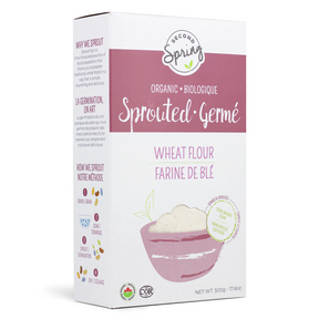 Second Spring Sprouted Foods   Sprouted Wheat Flour 6 x 500g