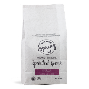 Second Spring Sprouted Foods   Sprouted Rye Flour 4 x 2kg