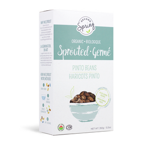 Second Spring Sprouted Foods   Sprouted Pinto Beans 6 x 350g