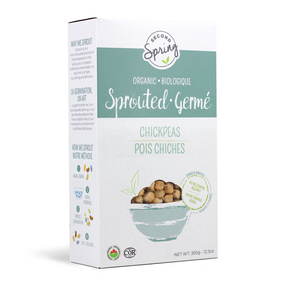 Second Spring Sprouted Foods   Sprouted Chickpeas 6 x 350g