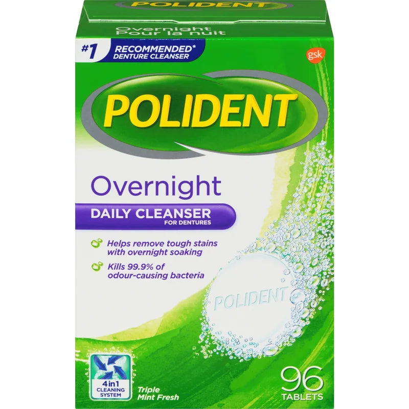POLIDENT OVERNIGHT TB 96