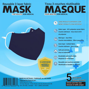 Sequence Health Ltd.   Mask for Adults Blue 5ct