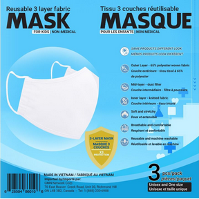 Sequence Health Ltd.   Mask for Kids White 3un