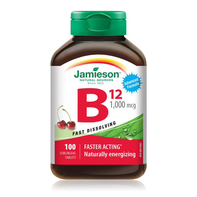 Jamieson JMS Vitamin B12 1000mcg Sublingual 100's 100Sublingual Tablets