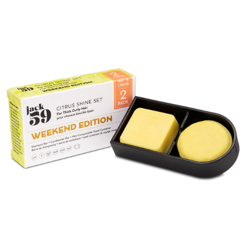Jack59 CITRUS SHINE Shampoo + Conditioner + Container