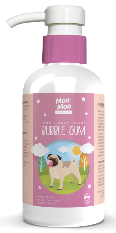 Moo Moo Bath Co Hand & Body Lotion Bubble Gum 250ml