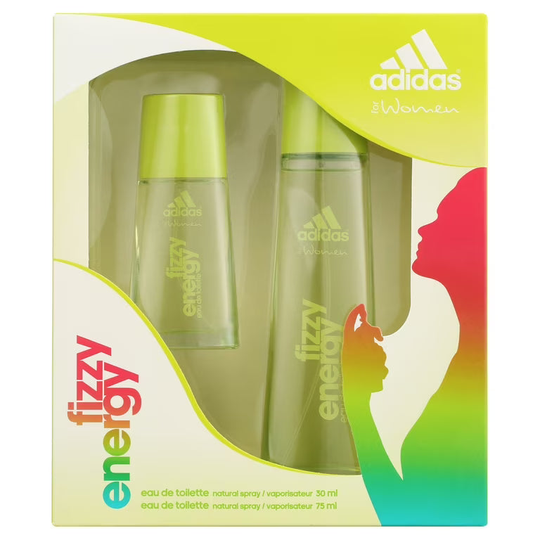 Adidas Fizzy Energy Gift Set By Adidas 2.5 oz Eau De Toilette Spray + 1 oz Eau De Toilette Spray