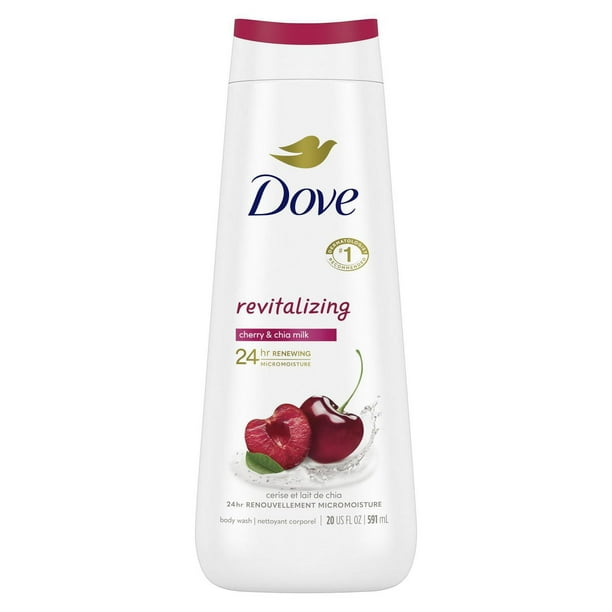 DOVE BODY WASH CHERRY & CHIA 591ML