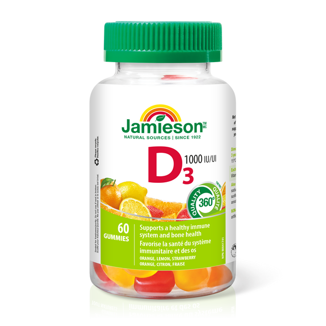 Jamieson JMS Vitamin D 100IU Gummies 60's 60IU Gummies
