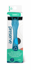 Preserve by Recycline   Shave 3 Razor System 2 Cartridges 2ct