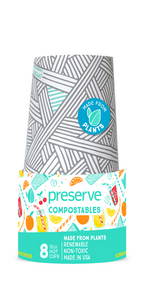 Preserve by Recycline   Compostables Hot Cups 8ct Natural 8ct