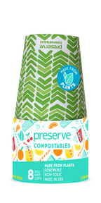 Preserve by Recycline Compostables Hot Cups 8ct Green 8ct