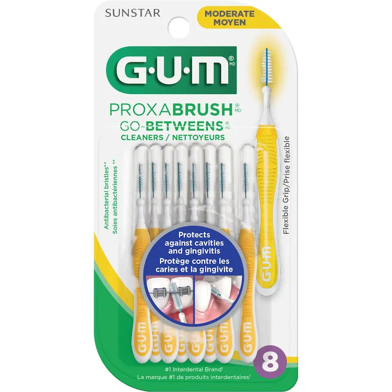 GUM GOBETWEENS MODERATE 8PK