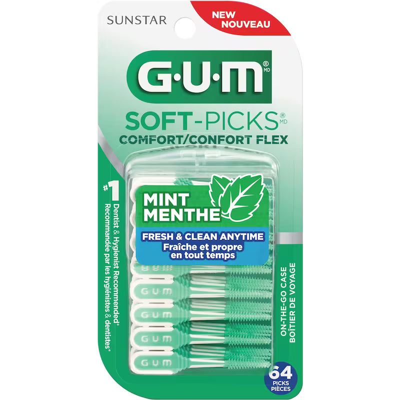 GUM SOFT-PICKS COMFORT FLEX MINT 64