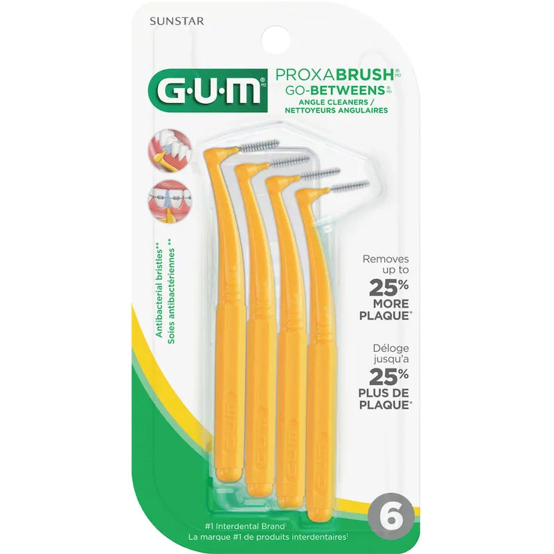 GUM GO-BETWEENS ANGLES CLEANERS 6PK
