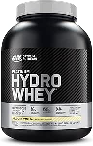OPTIMUM NUTRITION PLATINUM HYDROWHEY TURBO VELOCITY VANILLA 3.5lbs