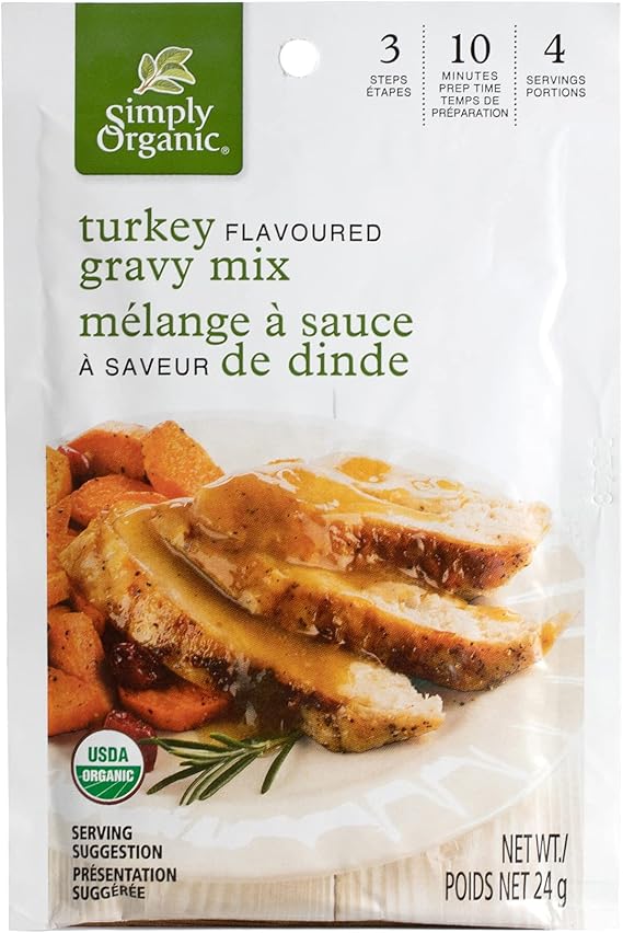 SIMPLY ORGANIC TURKEY GRAVY MIX 24G