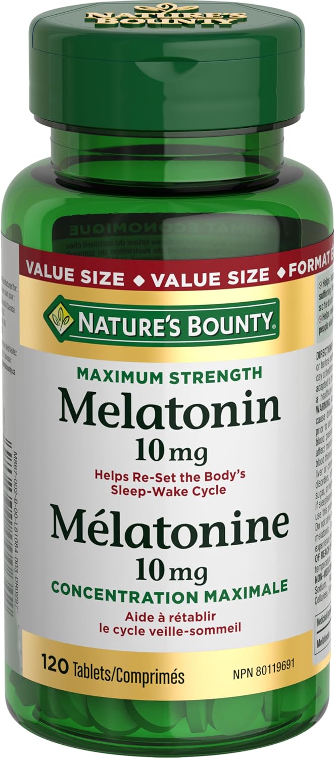 NATURE'S BOUNTY MELATONIN 10MG TB 120 TABLET