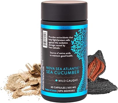 NOVA SEA ATLANTIC® Sea Cucumber 60 capsules (NPN# 80090812)