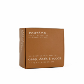 Routine Natural Beauty   Deep, Dark & Woods Minis Kit 4pk