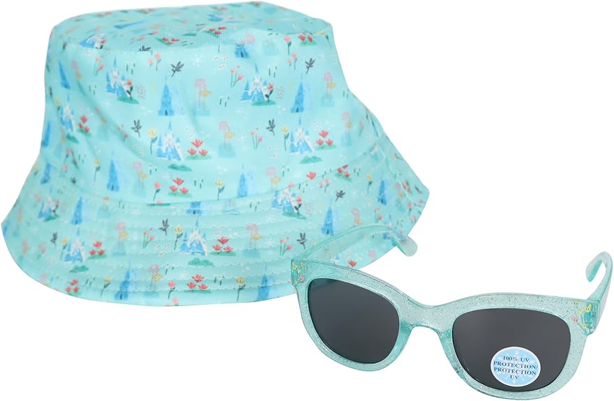 FROZEN BUCKET HATS WITH SUNGLASSES 2PC pack of 10