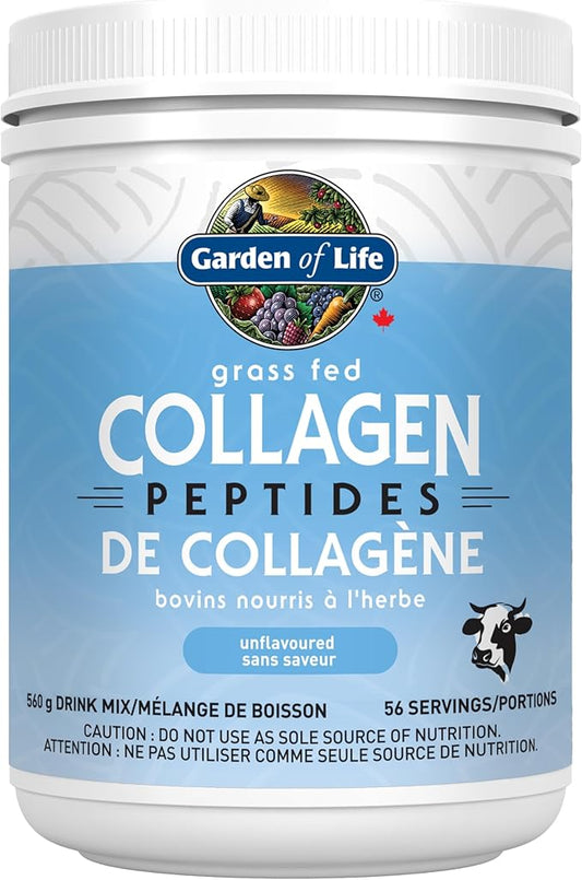 Garden of Life - Grass Fed Collagen Peptides - Unflavoured - 560 g