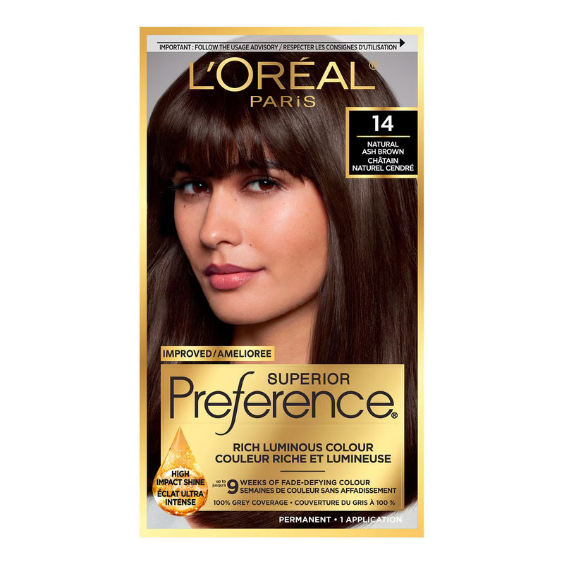 L'OREAL PREFERENCE 14 NATURAL ASH BROWN