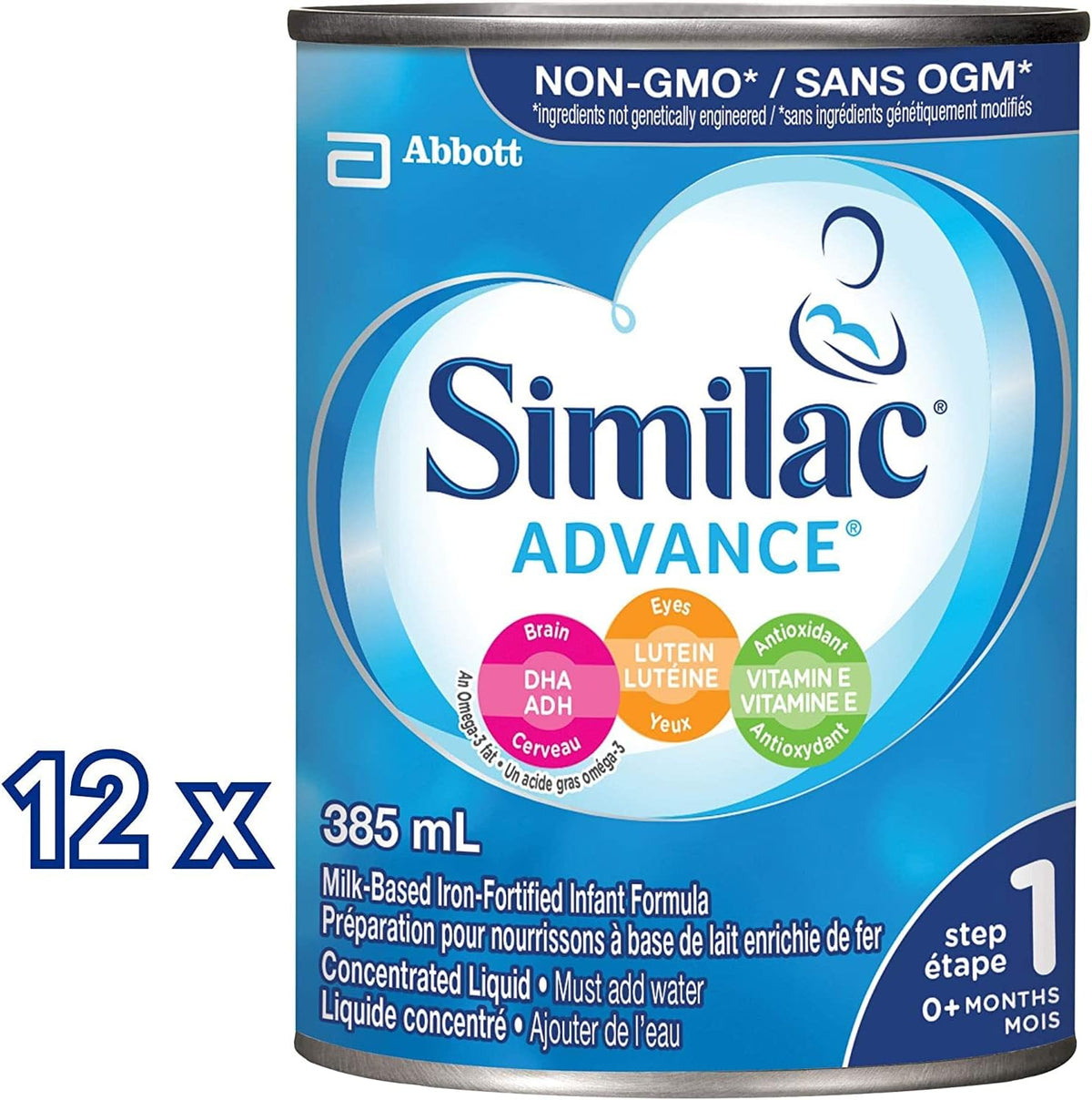 SIMILAC ADVANCE CONCENTRE OMEGA 3 385ML LIQUID pack of 12