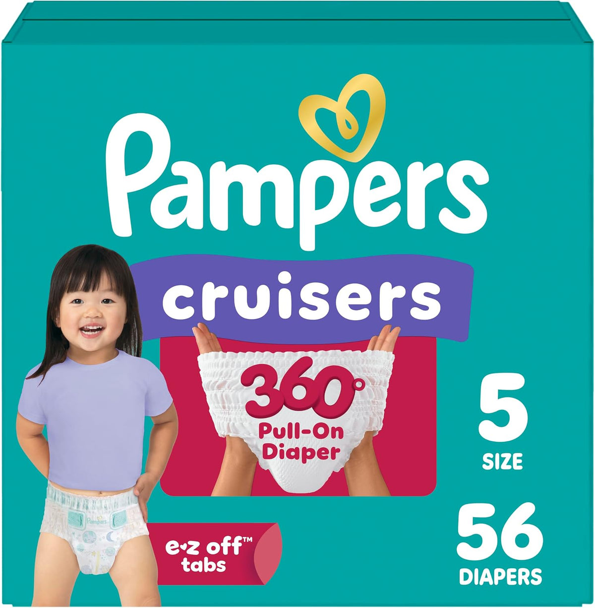 PAMPERS CRUISERS SUPER SIZE 5 56