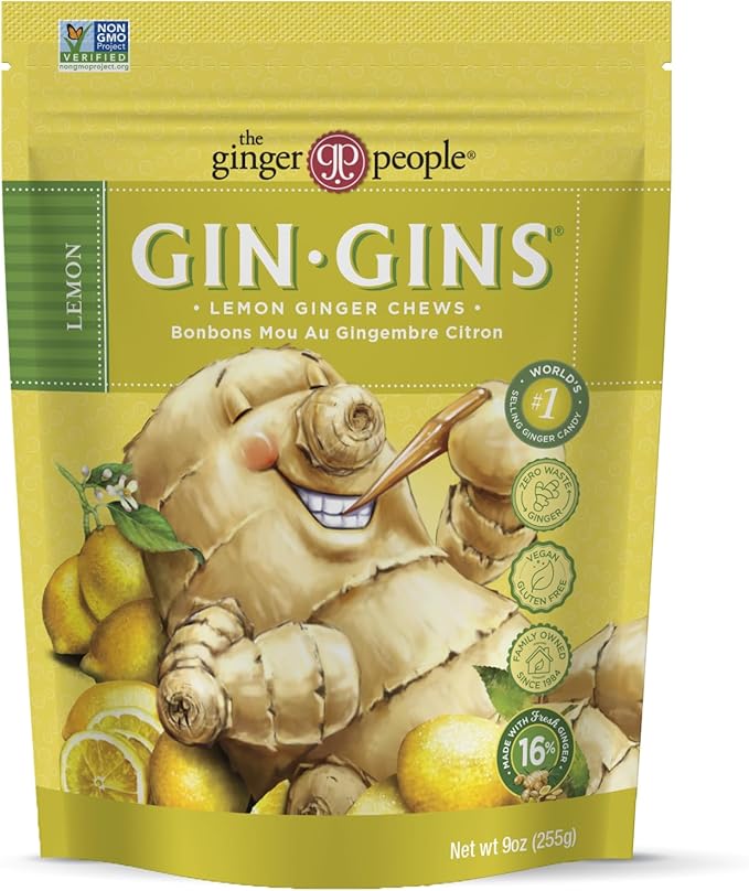 The Ginger People Lemon Ginger Chews 12 x 84g