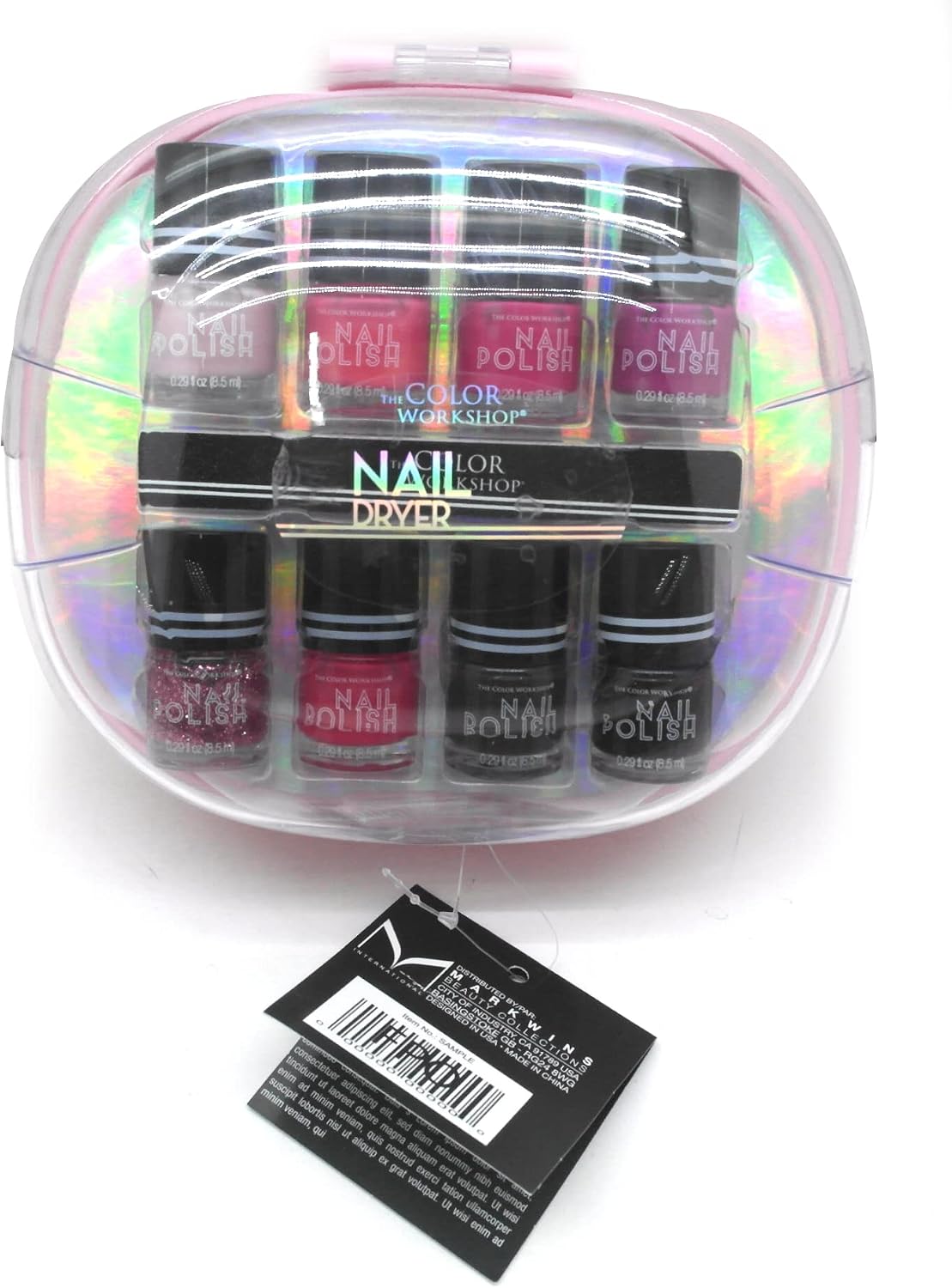 THE COLOR WORKSHOP NAIL DRYER PINK 9PC pack of 4