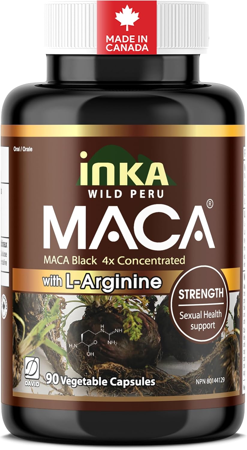 Inka Maca - Black Maca with L-Arginine 90 Vcaps