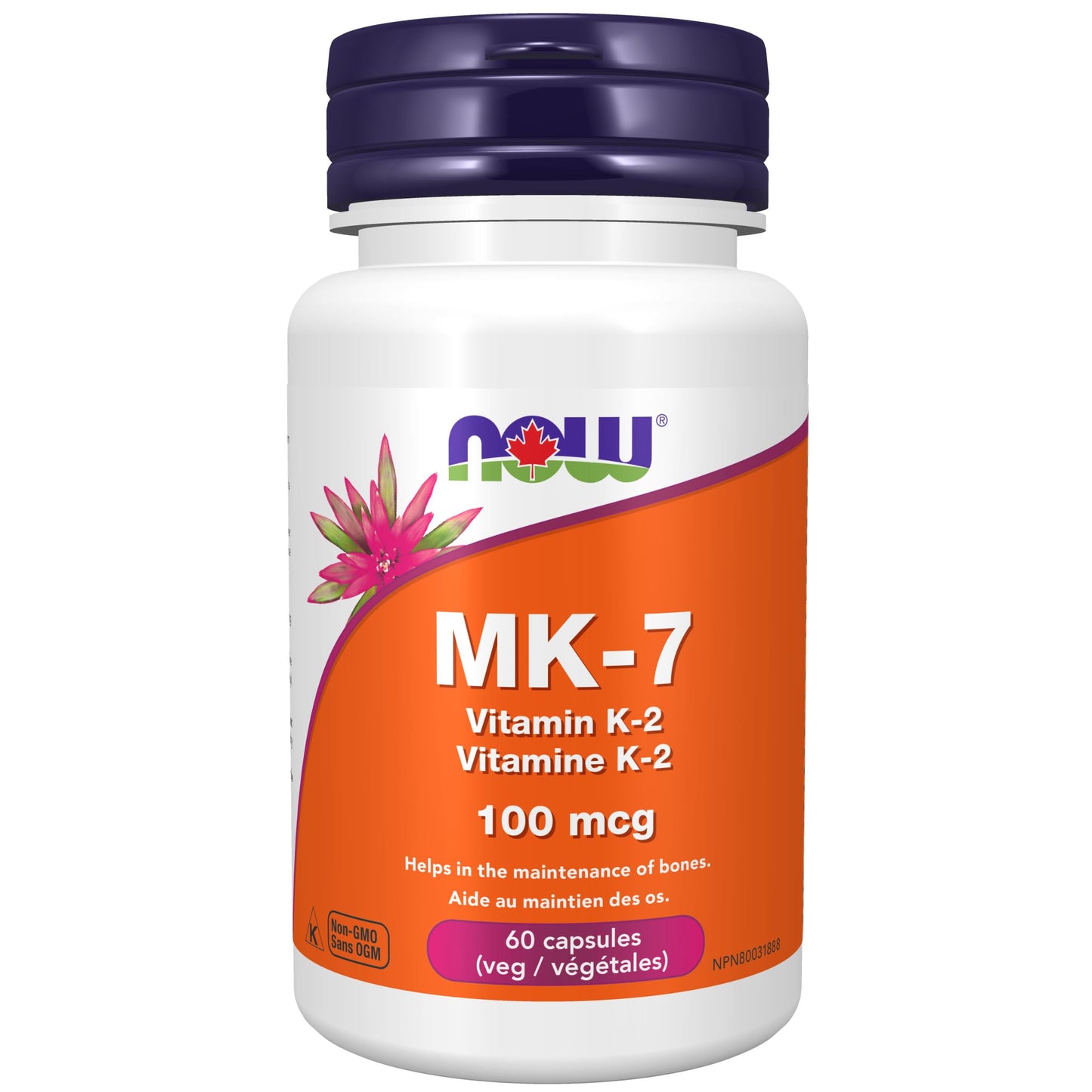 NOW_MK-7 Vitamin K-2 100mcg 60vcap