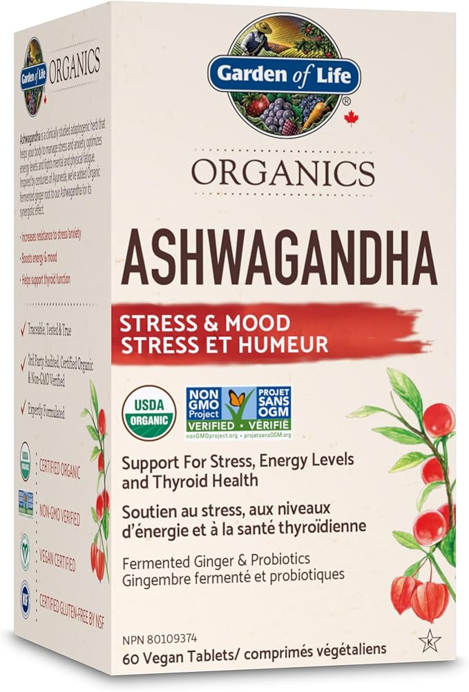 Garden of Life - Organics Ashwagandha 60 ct TABLET - 60 CT