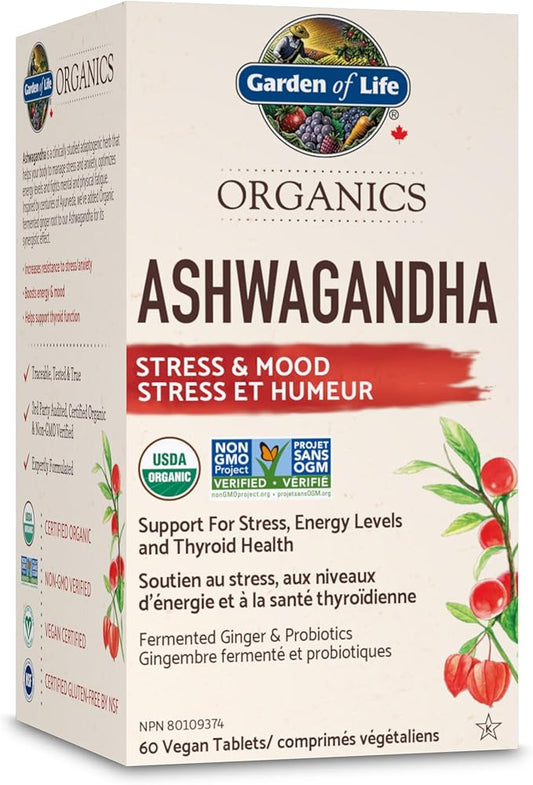 Garden of Life - Organics Ashwagandha 60 ct TABLET - 60 CT