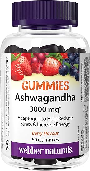 Webber Naturals - Ashwagandha Gummies Berry - 60 Gummies
