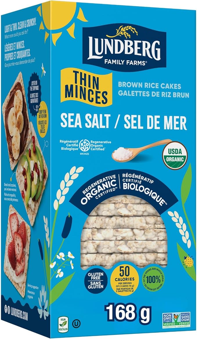 Lundberg Family Farms Thin Stackers Lightly Salted Brown Rice Thin Stackers167G