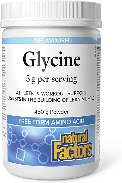 Natural Factors   Glycine 5 gr Powder   450 gpwd
