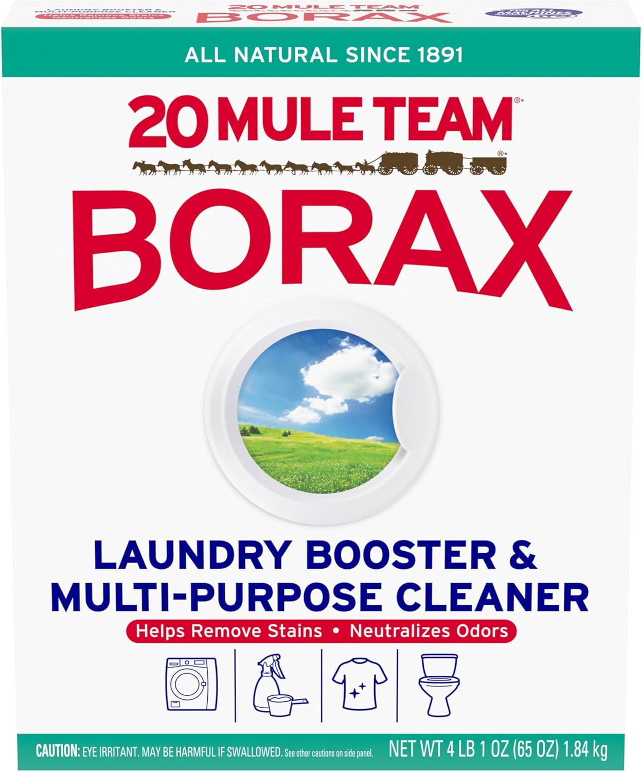 BORAX LAUND BOOSTER&MULTI CLEANER 1.84KG pack of 6