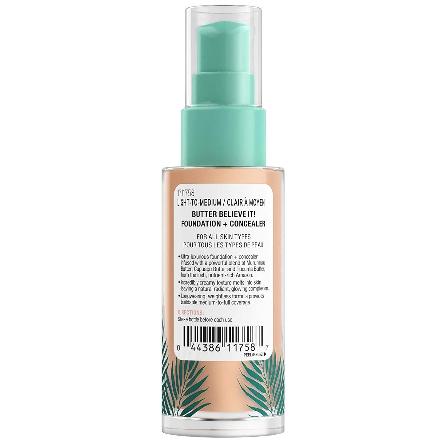 PF BUTTER BELIEVE IT FOUNDATION CONCEAL LIGHT 30ML pack of 2