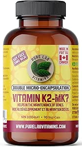 Pure Lab Vitamins Vitamin K2-MK7 - 120mcg Soy Free - 90 vegi caps