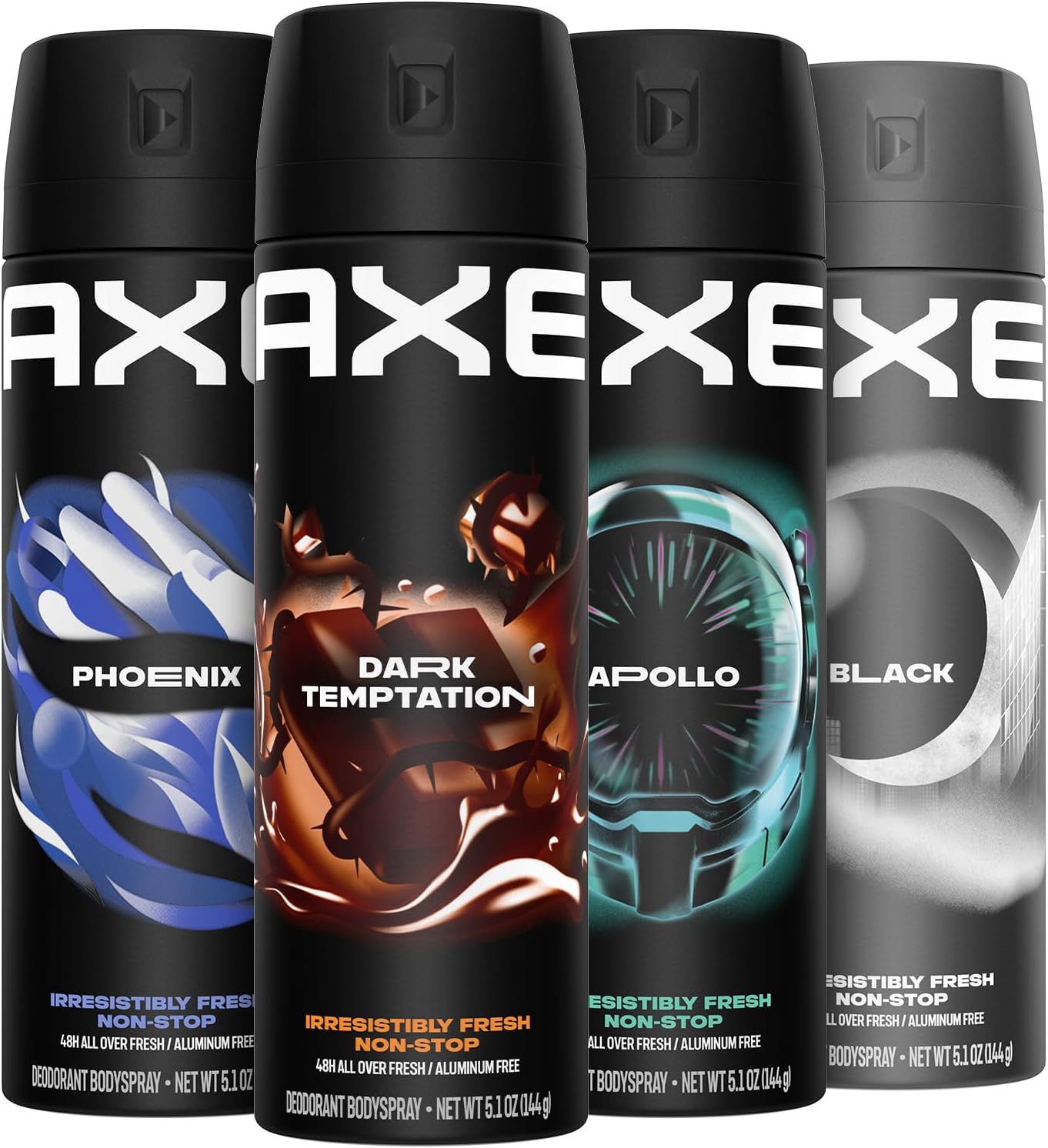 AXE DEODORANT MIXED GIFT PK 4PC pack of 6