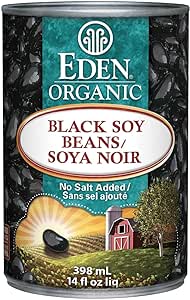 EDEN FOODS Beans Unseasoned No Salt Added EDEN FOODS Beans Unseasoned No Salt Added Org Black Soy Beans 398mL