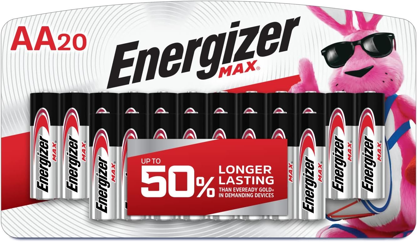 ENERGIZER MAX BATTERIES AA20