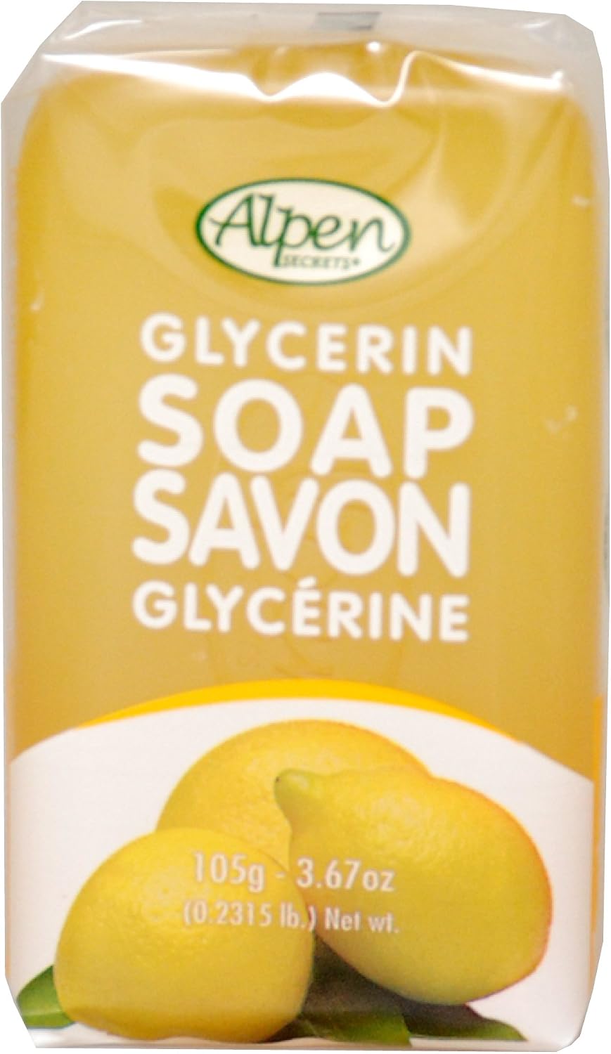 ALPEN SECRETS GLYCERIN SOAP SUNSHINE CITRUS 105G pack of 24